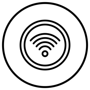 Wifi Vektör Simgesi Tasarım İllüstrasyonu