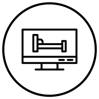 Otel Rezervasyon Vektör Simgesi Tasarımı İllüstrasyonu