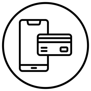 Ödeme yöntemi Vektör Simgesi Tasarım İllüstrasyonu