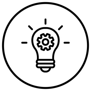 Strateji Vektörü Simgesi Tasarım İllüstrasyonu