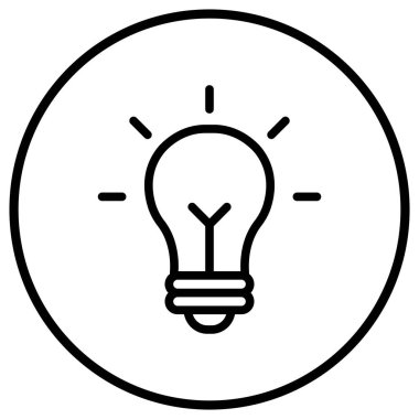 Fikir Vektörü Simgesi Tasarım İllüstrasyonu