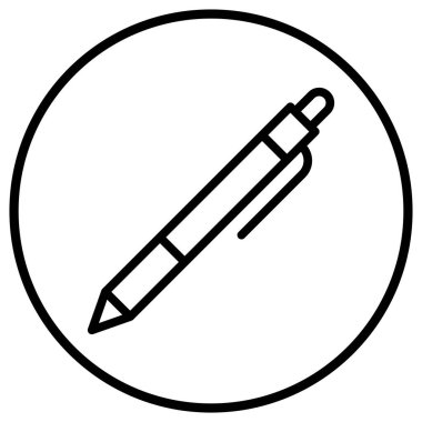 Kalem Vektörü Simgesi Tasarım İllüstrasyonu