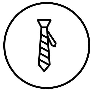 Kravat Vektörü Simgesi Tasarım İllüstrasyonu