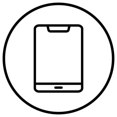 Tablet Vektör Simgesi Tasarım İllüstrasyonu