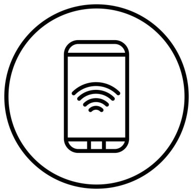 Wifi Vektör Simgesi Tasarım İllüstrasyonu