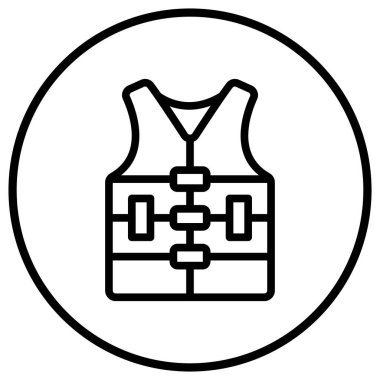 Can yeleği Vektör Simgesi Tasarım İllüstrasyonu