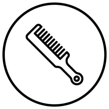 comb Vektör Simgesi Tasarım İllüstrasyonu