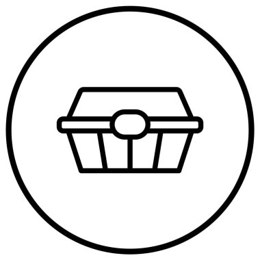 Beslenme Kutusu Vektör Simgesi Tasarım İllüstrasyonu