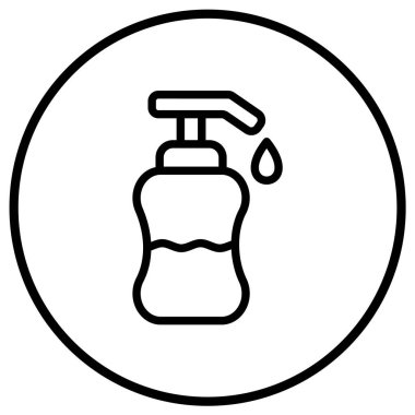 Sıvı Sabun Vektörü Simgesi Tasarım İllüstrasyonu