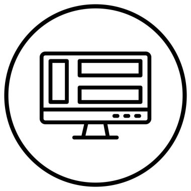 Gösterge Paneli Vektör Simgesi Tasarım İllüstrasyonu