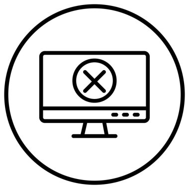 Hata Vektörü Simgesi Tasarım İllüstrasyonu