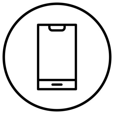 Akıllı Telefon Vektör Simgesi Tasarım İllüstrasyonu