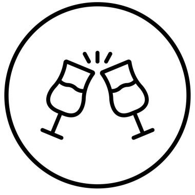 İçecek Vektörü Simgesi Tasarım İllüstrasyonu