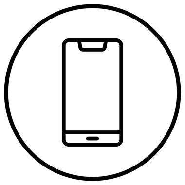 Akıllı Telefon Vektör Simgesi Tasarım İllüstrasyonu