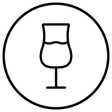 Cam Vektör Simgesi Tasarım İllüstrasyonu