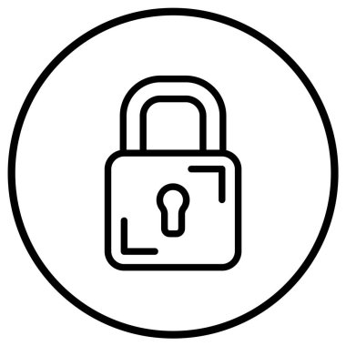 Padlock Vector Icon Design Illustration