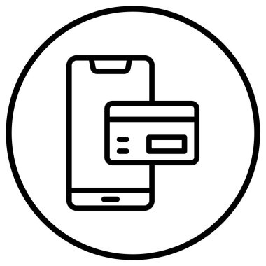 Ödeme yöntemi Vektör Simgesi Tasarım İllüstrasyonu