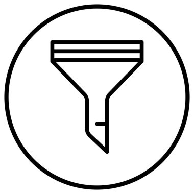 Filtre Vektörü Simgesi Tasarım İllüstrasyonu