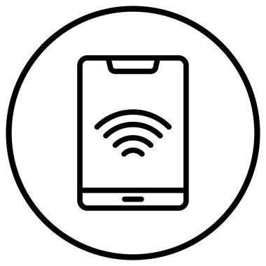 Tablet Vektör Simgesi Tasarım İllüstrasyonu