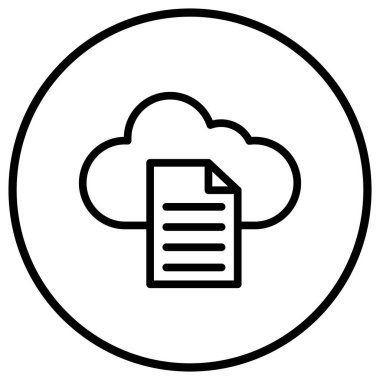 Dosya Vektörü Simgesi Tasarım İllüstrasyonu