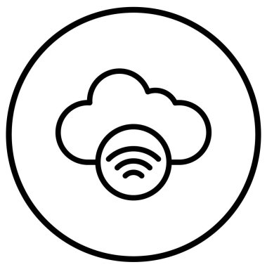 Wifi Vektör Simgesi Tasarım İllüstrasyonu