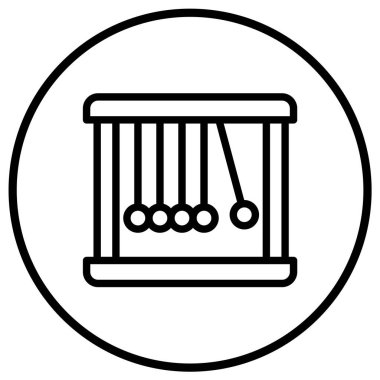 Sarkacı Vektör Simgesi Tasarım İllüstrasyonu