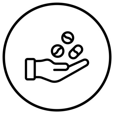 Uyuşturucu Vektörü Simgesi Tasarım İllüstrasyonu