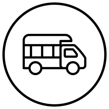 Kamyon Vektörü simgesi tasarımı illüstrasyonu