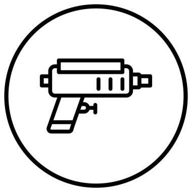 Oyuncak Silah Vektör Simgesi Tasarım İllüstrasyonu