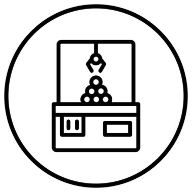 Turna Makinesi Vektör Simgesi Tasarım İllüstrasyonu