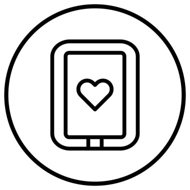 Tablet Vektör Simgesi Tasarım İllüstrasyonu