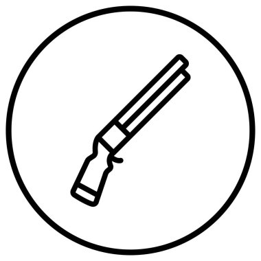 Silah Vektörü Simgesi Tasarım İllüstrasyonu