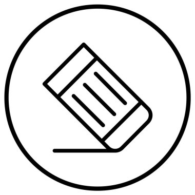 Silme aracı Vektör Simgesi Tasarım İllüstrasyonu