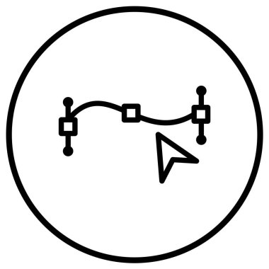 Yol noktası Vektör Simgesi Tasarım İllüstrasyonu