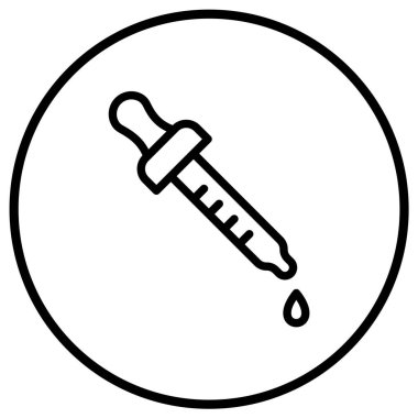 Göz damlası Vektör Simgesi Tasarım Çizimi