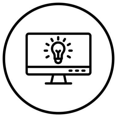 Fikir Vektörü Simgesi Tasarım İllüstrasyonu