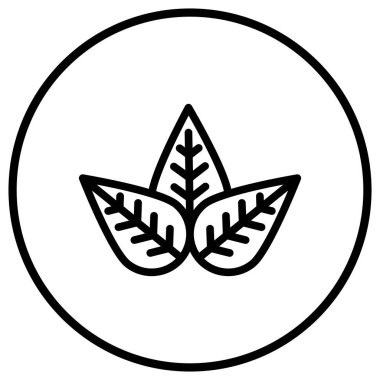 Yaprak Vektörü Simgesi Tasarım İllüstrasyonu