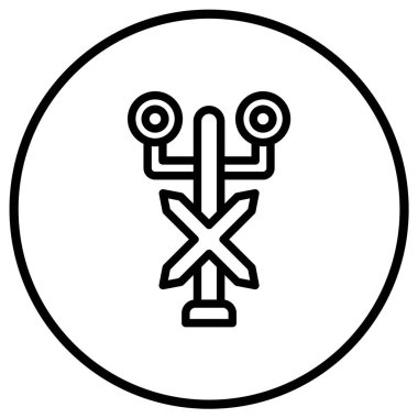 Trafik Sinyali Vektör Simgesi Tasarım İllüstrasyonu