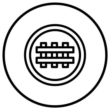 Çapraz Vektör Simgesi Tasarım İllüstrasyonu