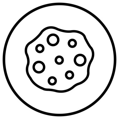 Asteroid Vektör Simgesi Tasarım İllüstrasyonu