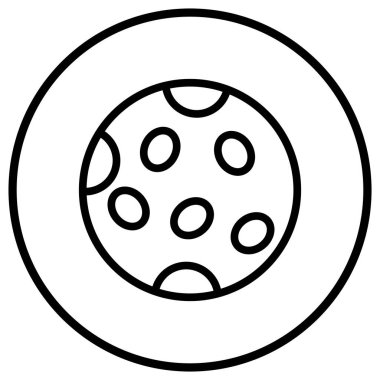 Mars Vektör Simgesi Tasarım İllüstrasyonu