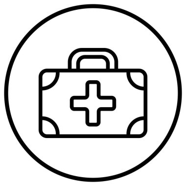 Tıbbi Malzeme Vektör Simgesi Tasarım İllüstrasyonu