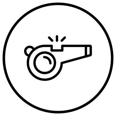 Islık Vektörü Simgesi Tasarım İllüstrasyonu