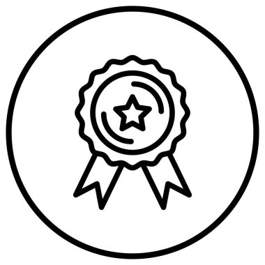 Ödül Vektörü Simgesi Tasarım İllüstrasyonu