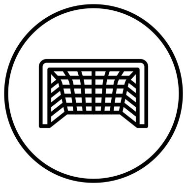 Futbol golü Vektör Simgesi Tasarım İllüstrasyonu