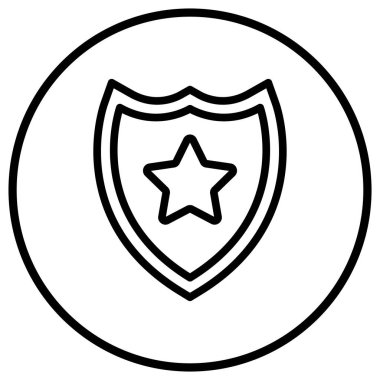 Kalkan Vektörü Simgesi Tasarım ResmiComment