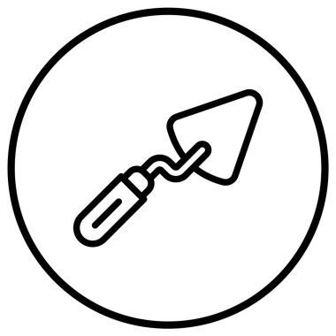 Trowel Vektör Simgesi Tasarım İllüstrasyonu