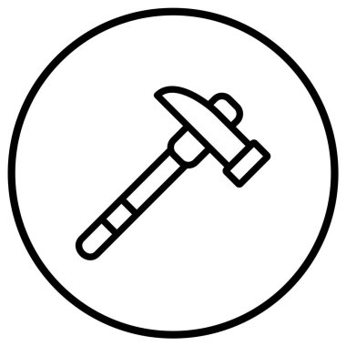 Çekiç Vektör Simgesi Tasarım Resmini Seç