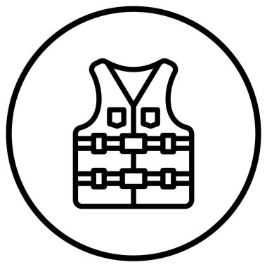 Can yeleği Vektör Simgesi Tasarım İllüstrasyonu