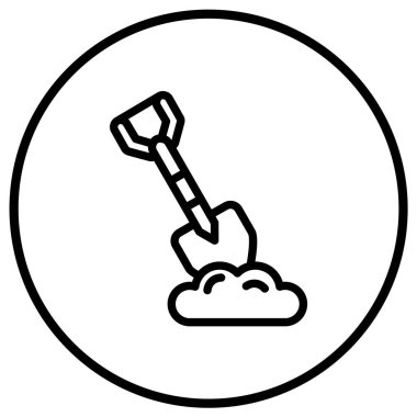 Kürek vektör ikonu tasarımı illüstrasyonu